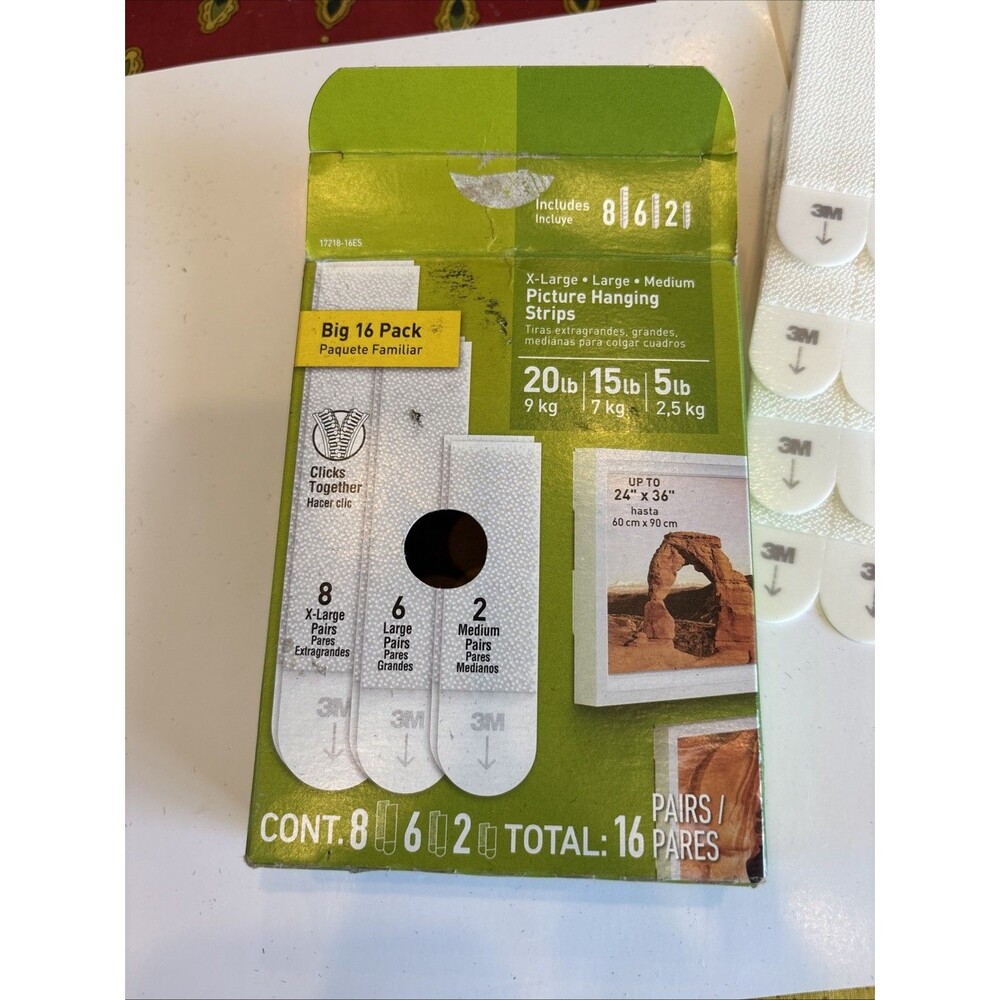 Command 3M Hanging Strip Mixed Variety Pack Pairs  Strips Heavy Duty